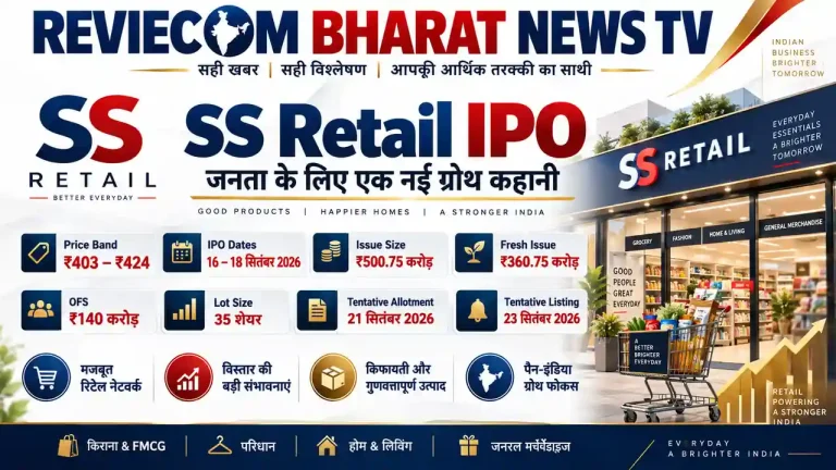 SS Retail IPO: ₹403–₹424 प्राइस बैंड, 16 सितंबर से खुलेगा इश्यू; Lot Size, Financials और Risks